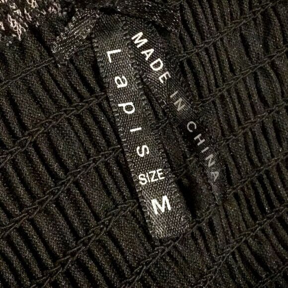 Lapis Dark Floral Whimsigoth Tiered Ruffle Smocked Versatile Halter Dress Skirt - Picture 14 of 16